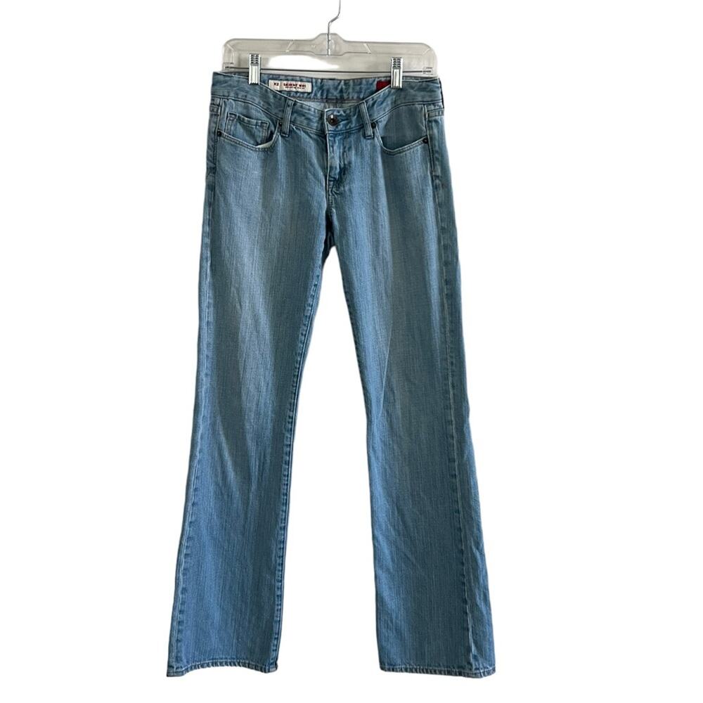 X2 W01 Jeans Women 4 Long Bootcut Light Wash Denim Western Y2K Country Concert